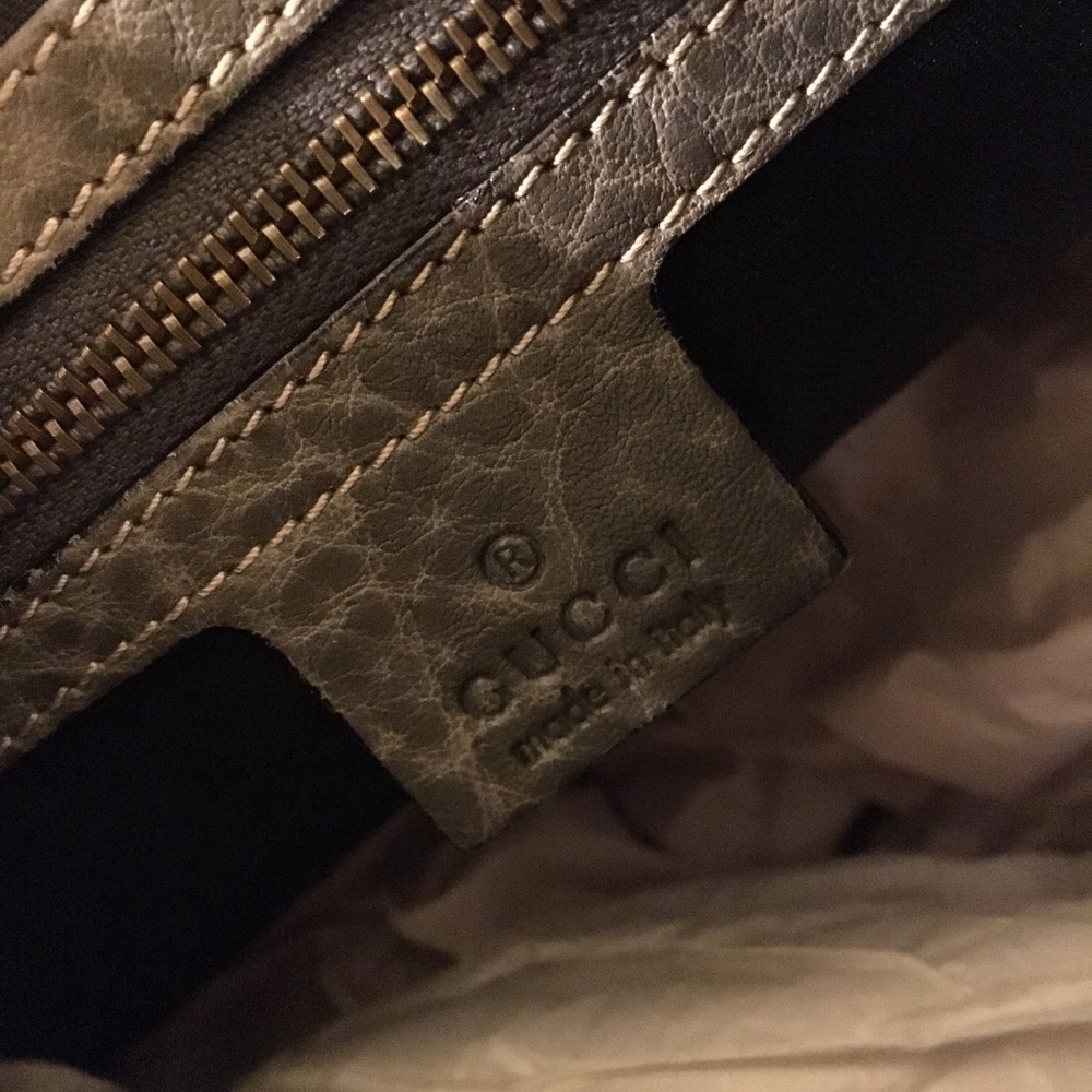 Gucci vintage canvas print hobo bag - Picture 4 of 10